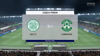 Celtic vs Hibernian - 17 Jan 22 - Premiership 2021/2022 Gameplay