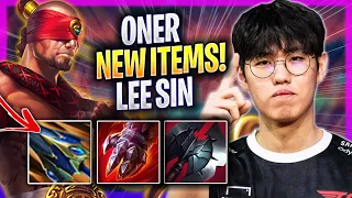 ONER PLAYS LEE SIN WITH NEW ITEMS! - T1 Oner Plays Lee Sin JUNGLE vs Ivern! | Season 2024
