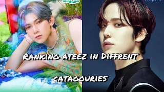 Ateez ranking in different categories