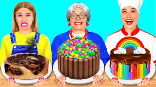 Me vs Grandma Cooking Challenge | Delicious Kitchen Hacks by BaRaDa Challenge