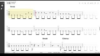 Shelter Me ( Cinderella ) , Tablatura e base Senza Basso -Backing bass track-NO BASS