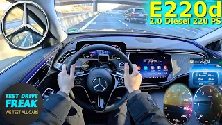 2024 Mercedes Benz E 220 d 220 PS TOP SPEED AUTOBAHN DRIVE POV