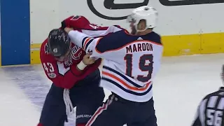 Oilers' Maroon uses 'MMA style take down' & eventually boxing in fight with Capitals' Wilson