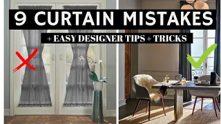 9 CURTAIN MISTAKES | EASY, BUDGET FRIENDLY TIPS TO FIX THEM | DECORATING TIPS | HOUSE OF VALENTINA