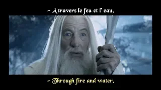 FRENCH LESSON - learn french with movies - Lord of the Rings ( the two towers part3 )