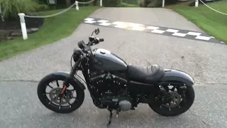 Blacked out Gunship Gray Iron 883 Sportster