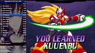 Speedrun: Mega Man X4 (PC) Zero 100% in 42:49.