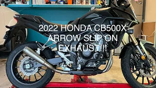 Honda CB500X Arrow Slip On Exhaust install