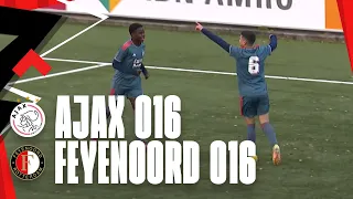 Mooie goals in midweekse mini-Klassieker! 👏 | Highlights Ajax O16 - Feyenoord O16 | FA 2022-2023