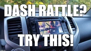 Easy Fix for Toyota Tacoma Dash Rattle (Any Year)