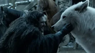 Jon reunites with Ghost | GAME OF THRONES 8x06 Ending Scene [HD]