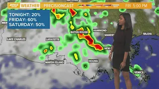 Numerous showers and storms are likely tomorrow