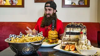 HARD ROCK HOTEL'S KITCHEN SINK CHALLENGE...I GOT STITCHED UP | FLORIDA PT.8 | BeardMeatsFood