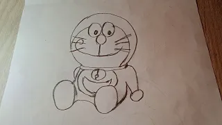 how to drawing doraemon || doraemon drawing step @PavanEpicz