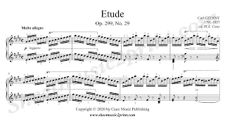 Czerny : Etude in E Major, Op. 299, No. 29
