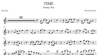 Time Jimmy Sax alto free score whit backing track