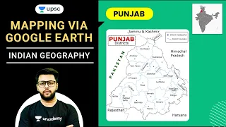 Mapping Via Google Earth - Punjab (Indian Geography) by Siddharth Sir