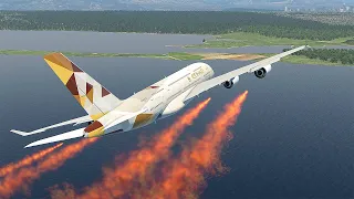 A380 Pilot Lose Control Of Aircraft When Engines Catch Fire [XP11]