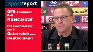 Ralf Rangnick (ÖFB Teamchef) - die Pressekonferenz nach dem Sieg gegen Deutschland