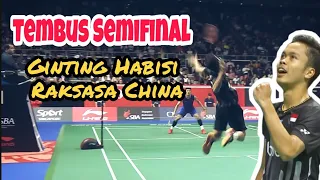 Tembus Semifinal Singapore Open Anthony Ginting - Hancurkan Pemain Top Dunia. RAKSASA CHINA TUMBANG