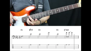Queen - We Are The Champions (Bass cover with tabs in video)
