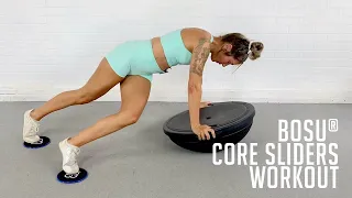 Balanced Core BOSU® Workout | BOSU® Balance Trainer/Core Sliders with Trainer Kaitlin