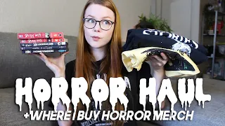 HORROR HAUL + WHERE I BUY MY HORROR MERCH