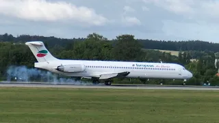 Rare McDonnell Douglas MD-82 European Air Charter - Gdańsk EPGD Airport