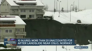 Landslide in Norway leaves 10 injured, more than 20 missing