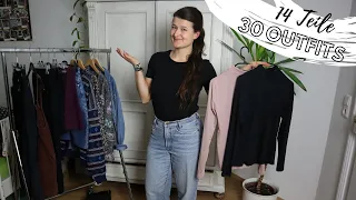 3 Fair Fashion Basics - 30 Outfits | minimalistischer Kleiderschrank | Capsule Wardrobe deutsch