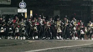 March Back to Barracks at night | 2023 The Royal Edinburgh Military Tattoo the 19th March Out