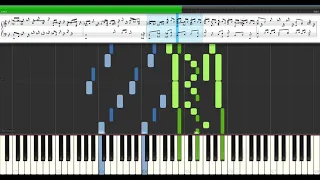 Piano Tiles - Learn to Play the Song "Bach Fugue in G Minor, BWV 542 Piano solo" Synthesia and Midi