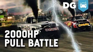 PULL BATTLE: 2000hp 12v Cummins Pro Mod Monster Diesels