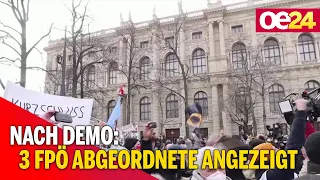 Nach Demo: 3 FPÖ Abgeordnete angezeigt