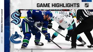 Kraken @ Canucks 2/21 | NHL Highlights 2022