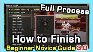 How to Finish Beginner Novice Guide 3.0 (Full Process) / Aug 9th to SEA server