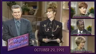 Live with Regis & Kathie Lee   Full Show October 29, 1991