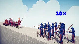 10x ARCHER Vs MEDIEVAL Team - Totally Accurate Battle Simulator | TABS