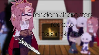 ☆ random characters react to technoblade ☆ | part 6.5/10 (WIP)