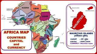 African Countries, Capital and Currency  || Africa Map || Africa Continent Map :: World Geography