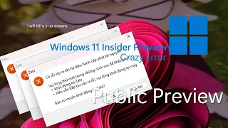 Windows 11 Insider Preview Crazy Error (short preview)