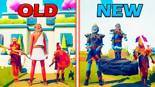 ANCIENT TEAM vs NEW ANCIENT DLC - Totally Accurate Battle Simulator | TABS