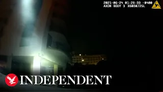 Body camera footage shows moments after Miami condo collapse