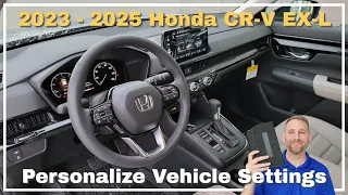 2023 - 2024 Honda CR-V EX-L Vehicle Settings
