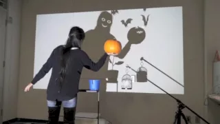 Interaction with Virtual Shadow through Real Shadow using Two Projectors (SIGGRAPH2016)