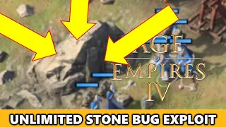 GAME BREAKING BUG EXPLOIT - Unlimited Stone Market Age of Empires IV 4 - Explained