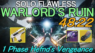 【Destiny2】迷宮『ウォーロードの旧跡』ソロノーミス48分22秒　マーシレス軸ウォーロック Solo Flawless Warlord's Ruin Dungeon with Merciless