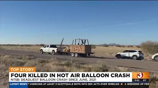 4 dead, 1 hurt after hot air balloon crash in Eloy