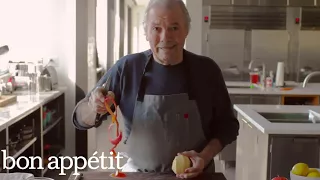 Chef Jacques Pépin Peels an Apple | Bon Appétit