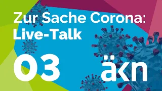 Zur Sache Corona: Live-Talk 06.04.2020 mit Professor Dr. Matthias Stoll